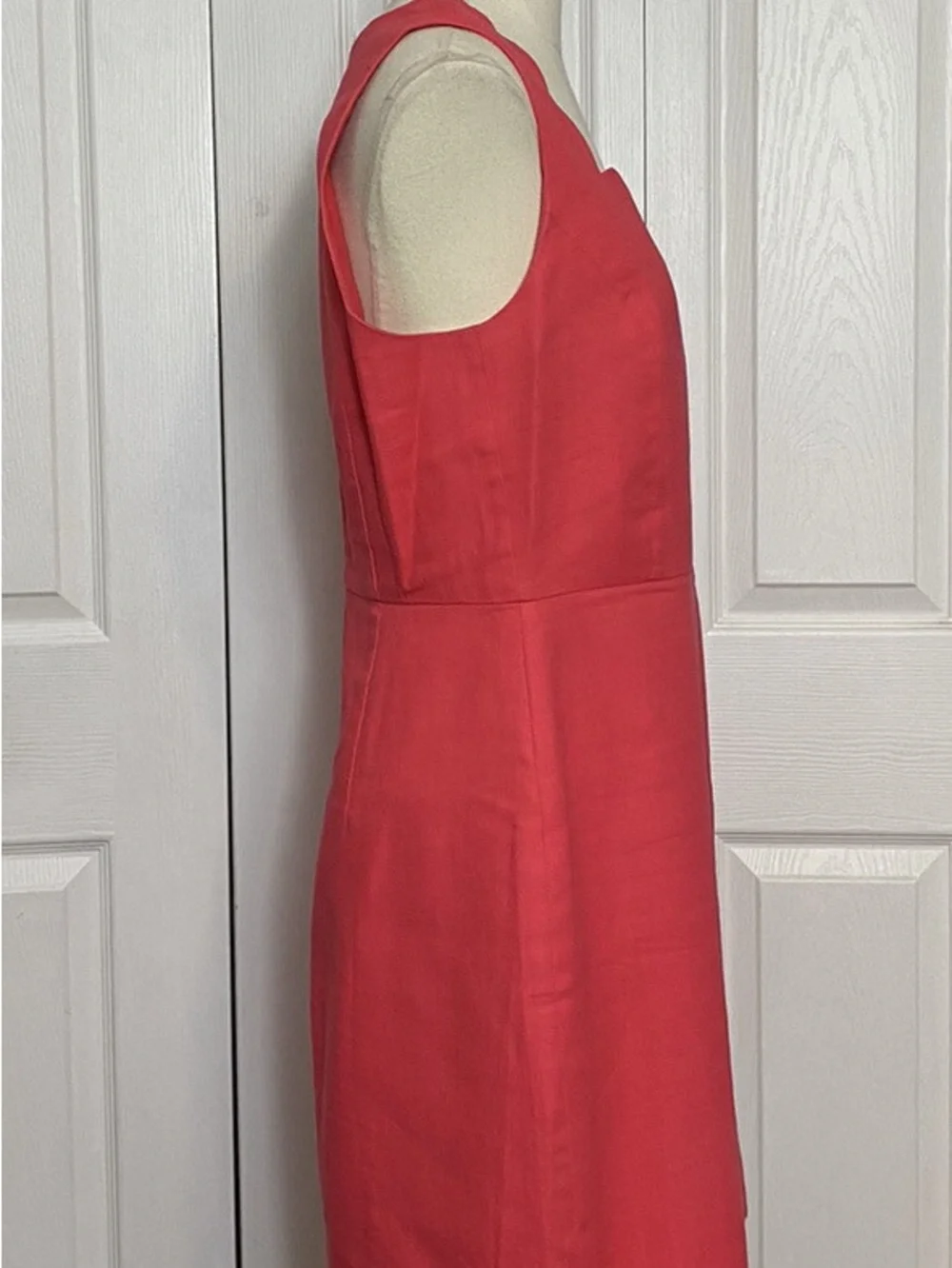 EUC J. Crew Scalloped Sheath Midi Dress, Sleeveless, Lined and Zipper Back